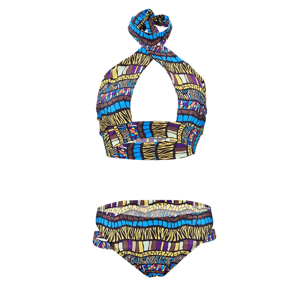 Сексуальный женский цветной пляжный комплект с пуш-ап бюстгальтером, купальный костюм, купальный костюм, пляжная одежда, африканские купальные костюмы, Maillot De Bain W