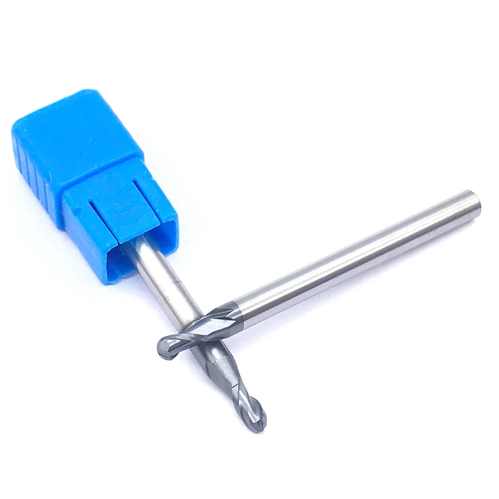 1PC HRC50 R1.5XD4X50L 2 flute End Mill Tungsten Steel Ball Nose Cutting Tools CNC Milling Cutter Solid Carbide Ball Nose