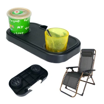 

Portable Folding Camping Picnic Outdoor Beach Garden Chair Side Tray Holder for Drink FPing