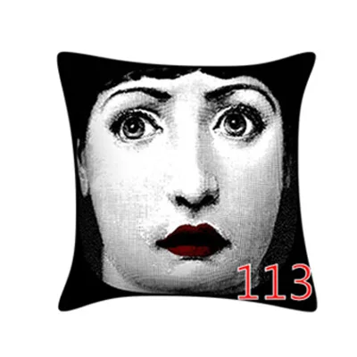 5 Винтаж rosenthal Piero fornasetti Подушка Красота уход за кожей лица Хлопок и лен с принтом подушки с сердцевина из хлопчатобумажной пряжи автомобиля офис диван наволочка подушки для дома - Цвет: 5