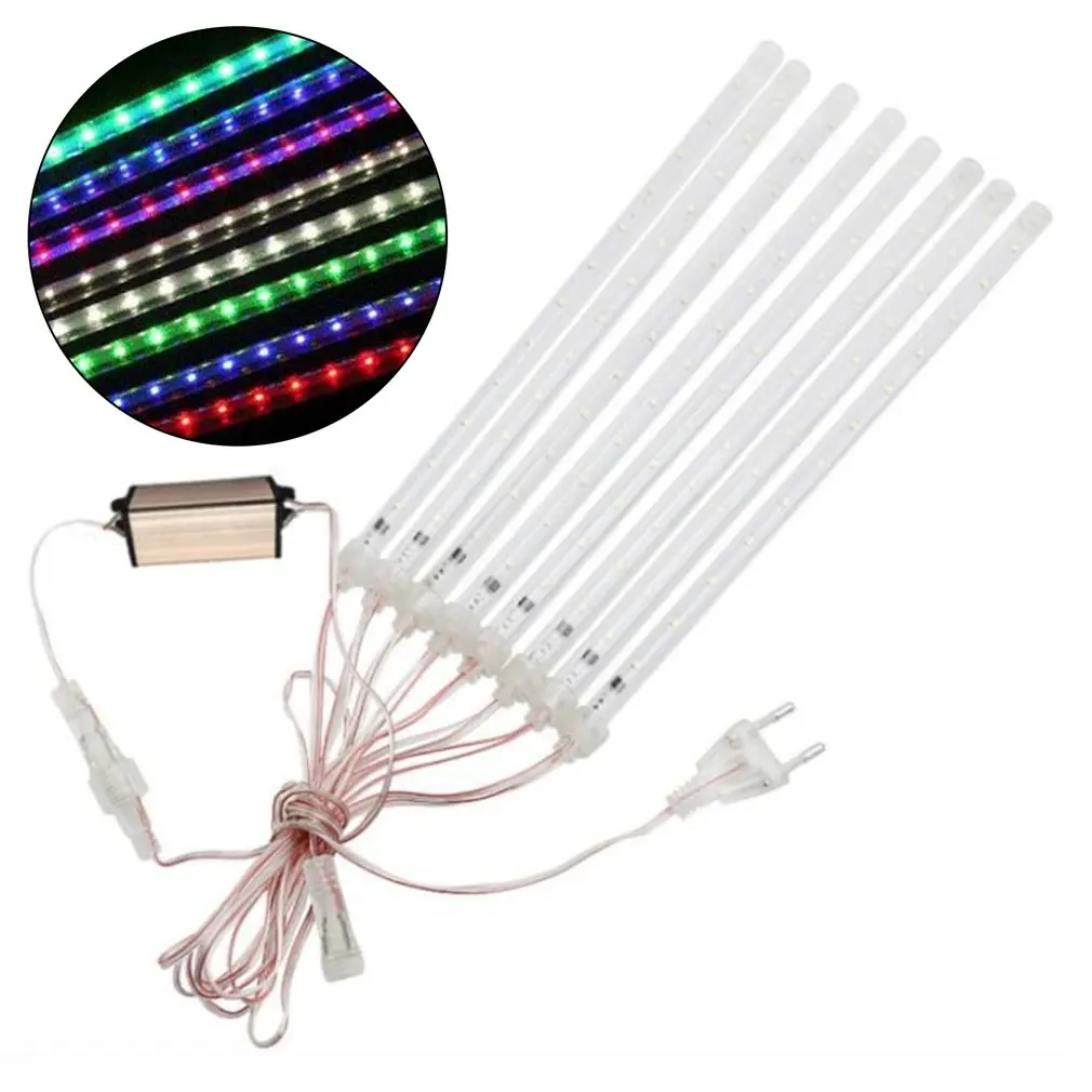 

Rain Drop String Lights Led Meteor Shower Tube Lights Icicle Snow Falling Fairy Light For Party Holiday Garden Decoration