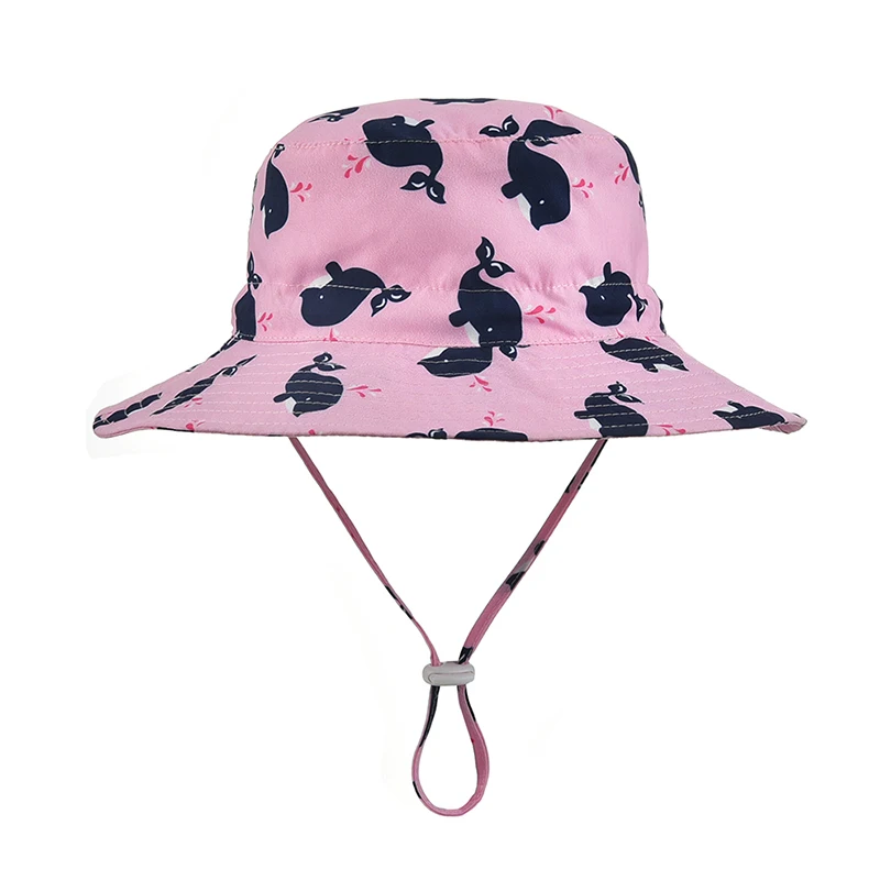 pink bucket hat with string