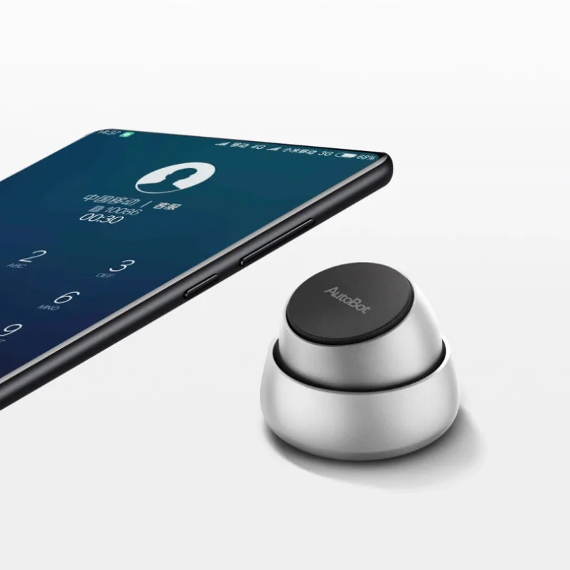 Магнитный автомобильный держатель для телефона Xiaomi Mijia AutoBot Q, Интегрированный алюминиевый процесс, вращение на 360 градусов без сигнала