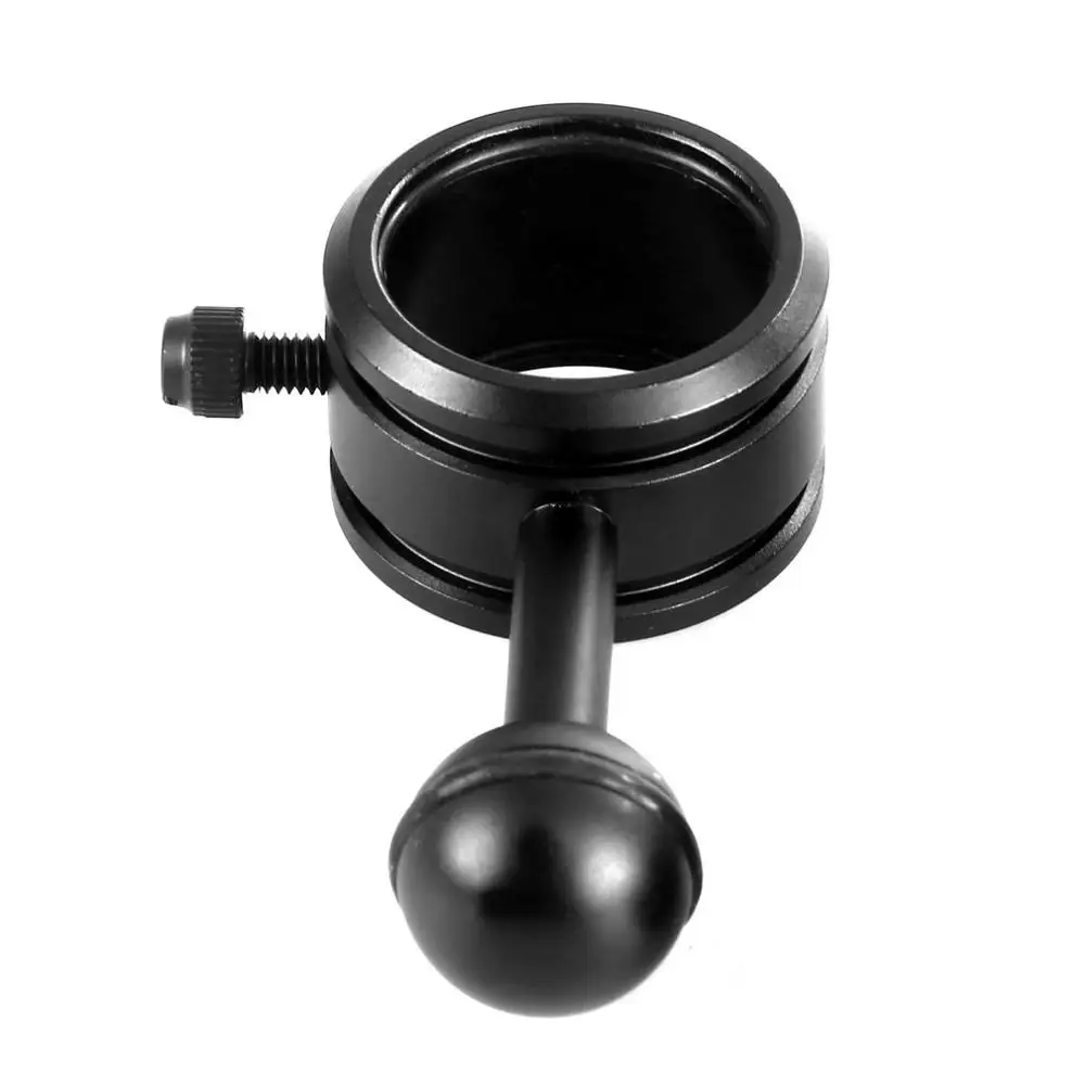 

25MM 35MM Clamp for Diving Flashlight with 1" Ball Mount Holder Bracket Connect with Underwater Tray System