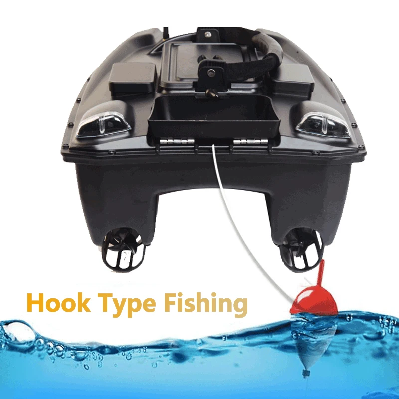 500M GPS Navigation RC Fishing Bait Boat 40 Spots Save Dual Silo 3KG Load LCD Screen Night Light 6H Duration Smart Return RC Toy 5
