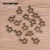 60PCS 10*12mm New Product Two Color Mini Hollow Five-pointed Charms Pendant Jewelry Metal Alloy Jewelry Marking ► Photo 3/3