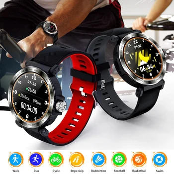 

S18 Full Touch Screen Smart Watch IP68 waterproof Men Sports Clock Fitness tracker Heart Rate Monitor smartwatch