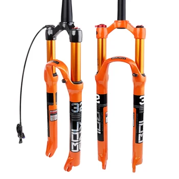 

MTB Bicycle Fork Magnesium Alloy Air Suspension 26 27.5 29er Inch 32 HL RL100mm Bike Fork Lockout For Bicycle Accessories bolany