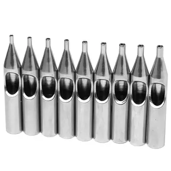 

22Pcs Stainless Steel Tattoo Tip Supply Professional Machine Tattoo Nozzle For Needles Set Kit Tattoo Ink supplies