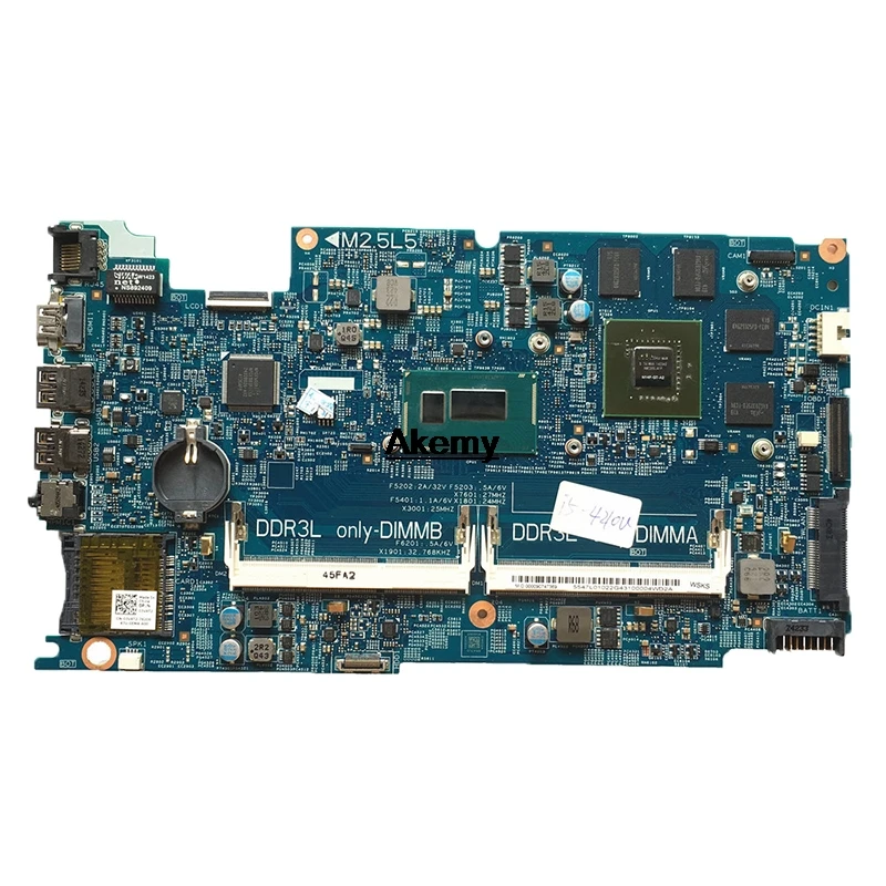 DOH50 MB 12322-2 PWB: KJ7NX placa база для DELL 7537 5GRP2 материнская плата для ноутбука процессор SR1EB I7-4500U ТЕСТ ОК