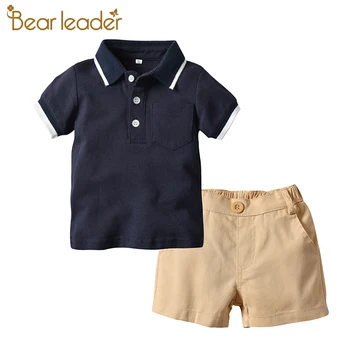 

Bear Leader Casual Boys Clothing Sets Summer Baby Boys Clothes Suit Gentleman Style Shirt Pants 2pcs Clothes for Boys Summer Set