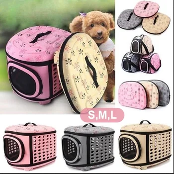 

Dog Carrier Bag Portable Cats Handbag Foldable Travel Pet Bag Puppy Carrying Mesh Shoulder Pet Bags S/M/L dog backpack dog stuff