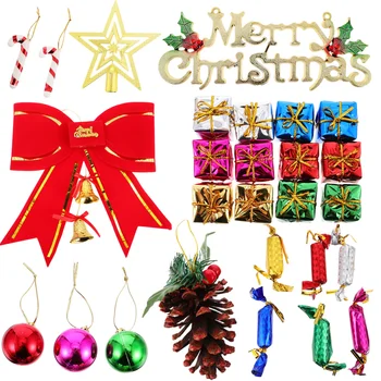 

42Pcs Christmas Tree Decor Creative Xmas Pendant Party Decorative Accessories