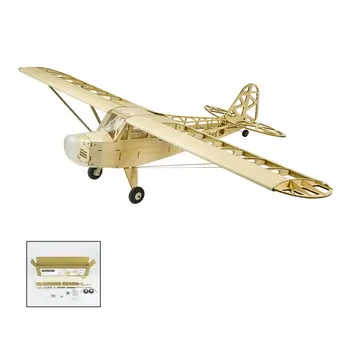 

EP J3 CUB Balsa Wood Training Plane 1.2M Wingspan Biplane RC Airplane Aircraft Model Toys DIY KIT/PNP for Kid