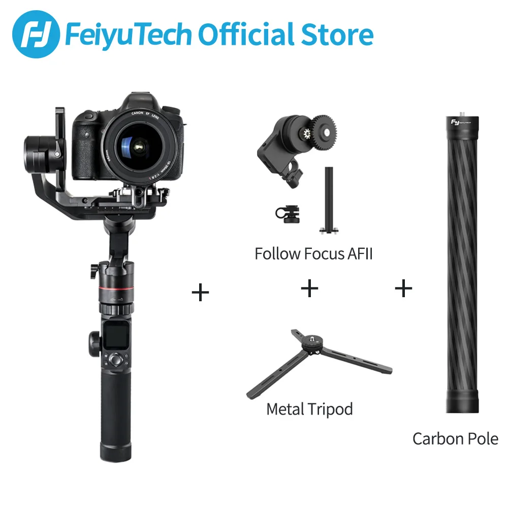 

FeiyuTech AK4000 Gimbal Set 3-Axis Camera Stabilizer with Follow Focus Control for Canon 5D Mark III Panasonic Nikon SONY Feiyu