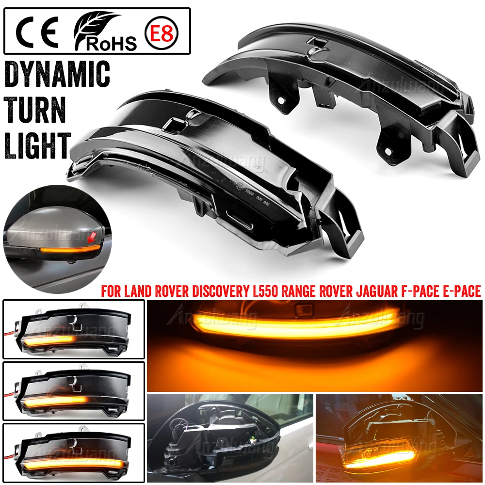 Dinâmico led turn signal luz retrovisor piscando espelho lâmpada para ...