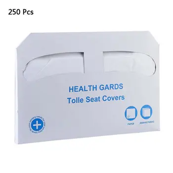 

250Pcs Half-Fold Disposable Toilet Seat Covers Thicken Sanitary Flushable Guards