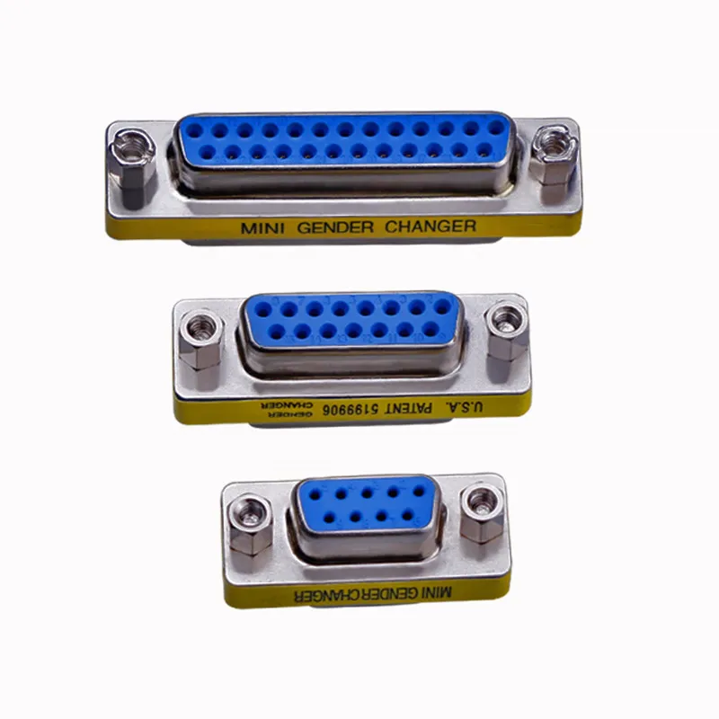 Mini Gender Changer Adapter DB9 DB15 DB25 RS232 Serial Port Com