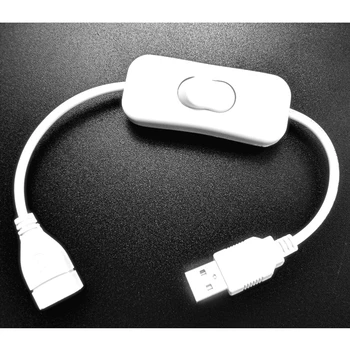 

USB ON OFF Switch Cable USB 2.0 Male to Female Extension Extender Cable 2A Current Light Bar Switch Wire for LED Lamps