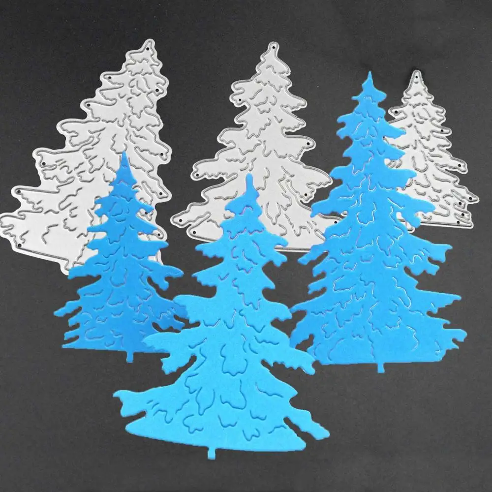 

3pcs/set Christmas Tree Metal Cutting Dies for Scrapbooking DIY Craft Paper Card Making Decorative Embossing Template Xmas Gifts