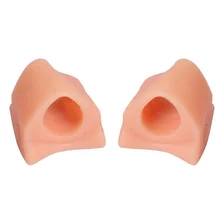  2Pcs=1Pair Silicone Toes Separator Bunion Bone Ectropion Adjuster Toes Outer Appliance Foot Care Tools Hallux Valgus Corrector 