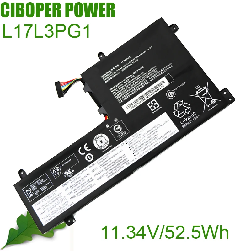 Bateria do Laptop Genuína L17l3pg1 11.34v 52.5wh L17c3pg1 L17m3pg1 L17m3pg3 L17c3pg2 para Y530 Y54015irh Y7000 Y7000p cp