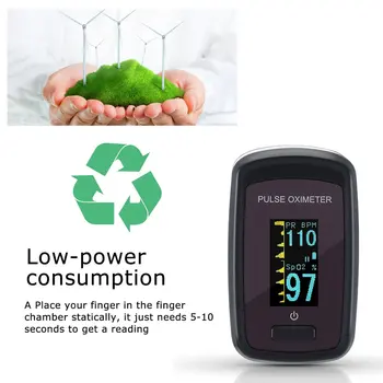

Finger clip pulse oximeter ABS+OLED Color LED display Heart Rate Monitor Electronic Medical Digital Pulse Oximeter 1pcs