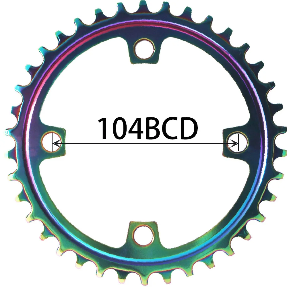 104BCD MTB велосипедная Звездочка 30T 32T 34T 36T 38T узкая широкая односкоростная велосипедная цепь круг для shimano шатунная пластина