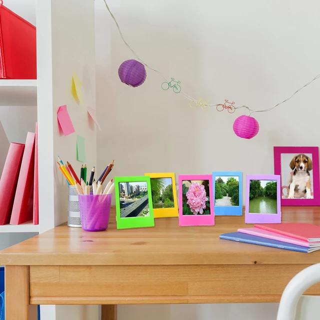 5X Színes Képkeret A Mini Instax Dekorációhoz 3 ' Átlátszó Fotókeretek