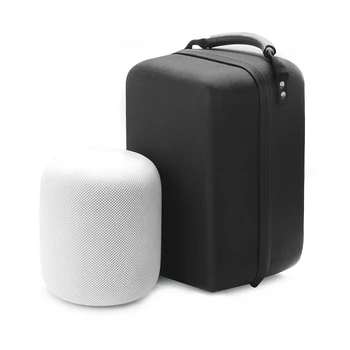 

Dustproof Carrying Bluetooth Speaker Anti Scratch Durable Portable Hard Case Protective Storage Bag Handbag Black For HomePod