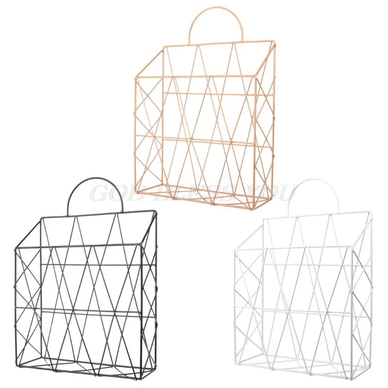 

Draagbare Metalen Opknoping Opslag Mand Multi-functionele Desktop Boeken Tijdschriften Kranten Organizer Home Decor newest