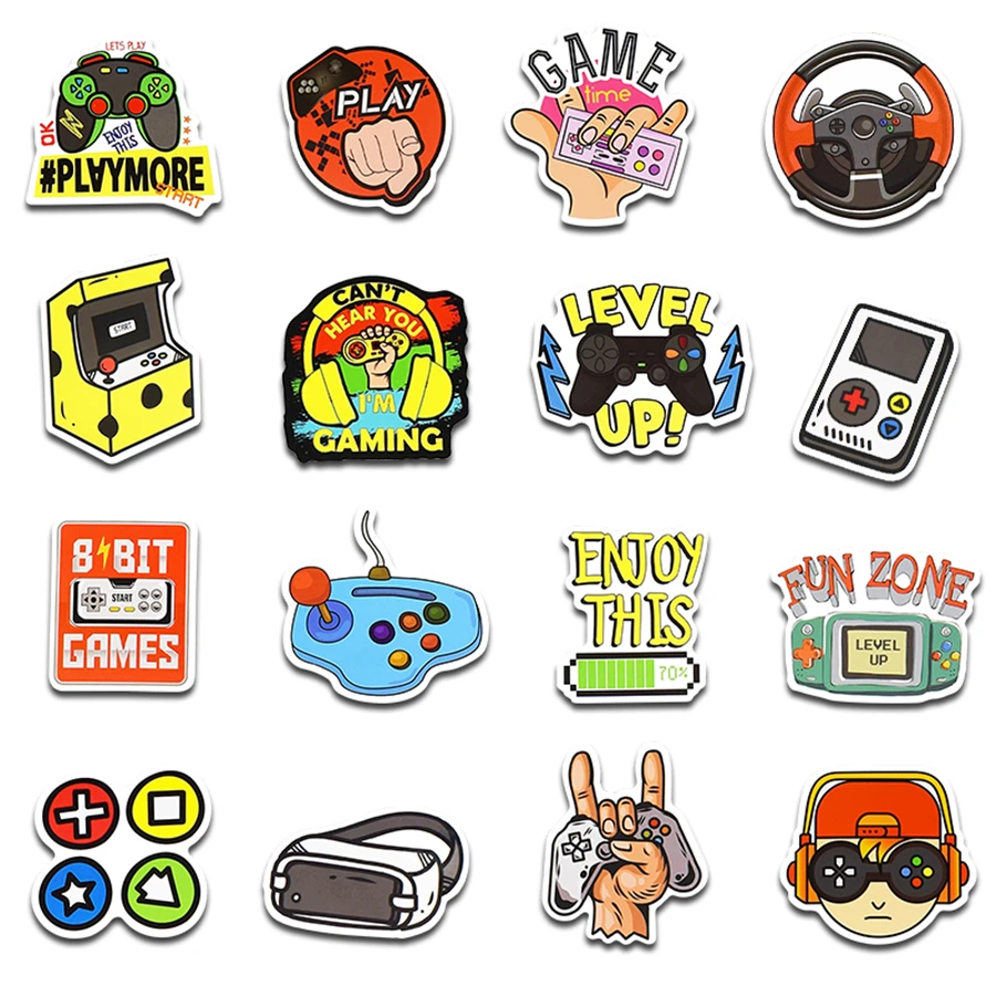 Retro Garden - Cute Geek Games Gift Accessories Sticker
