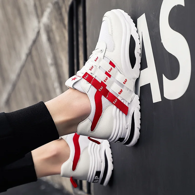 

2019 Spring New Style Shoe Breathable Men's Korean-style Trend of Fashion MEN'S SHOES Athletic Shoes Four Seasons Paragraph INS