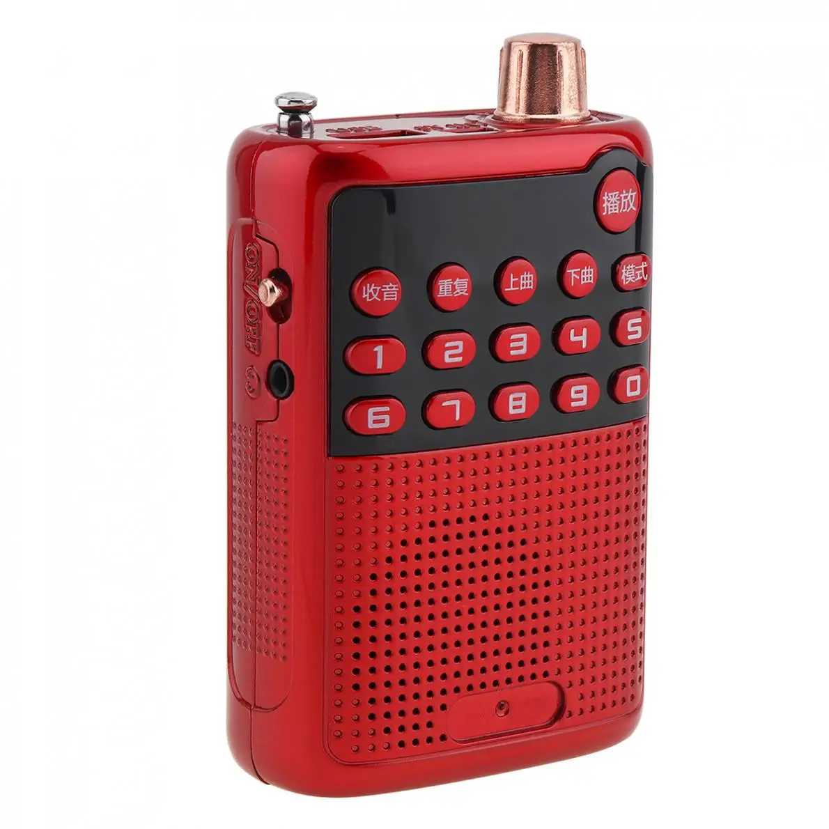 E55 Portable Radio Mini Audio Card Speaker FM Radio with USB Charger 3 5mm Headphone Jack for Home Outdoor High Quality