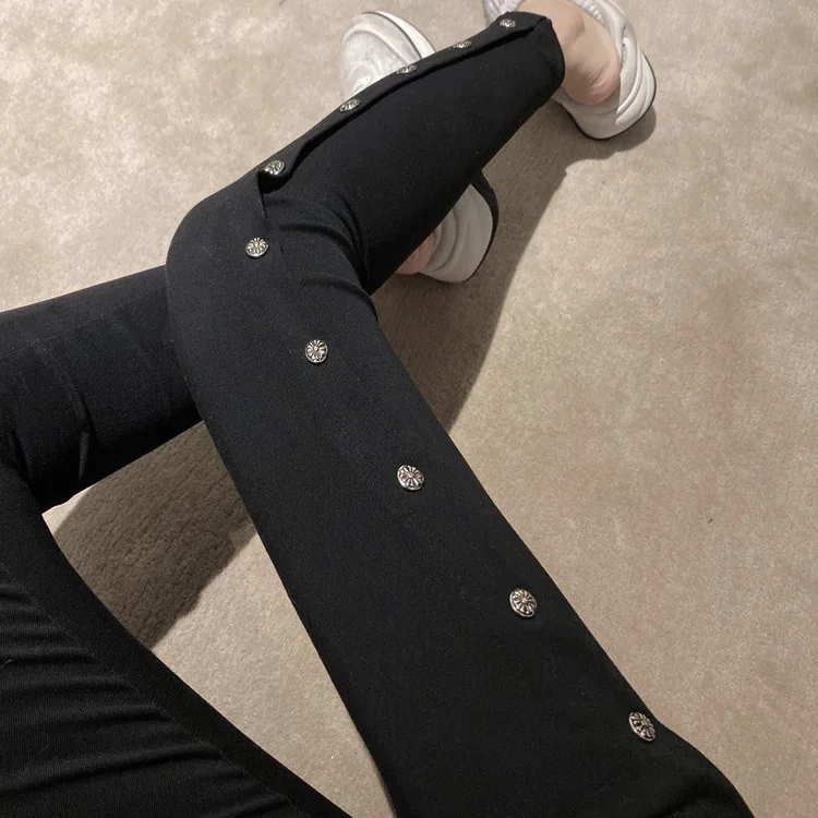 

2020 Black High Waist Pants Women Fall winter Wear Tight Casual Elastic Pants Thickened Black Pants Women