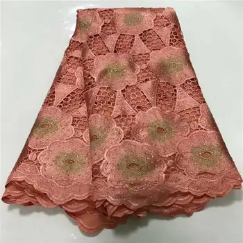 

Newest hot Selling French Lace Wholesale Price High Quality African Tulle cord Lace 2020 Net Embroidered Lace Fabric XM072205