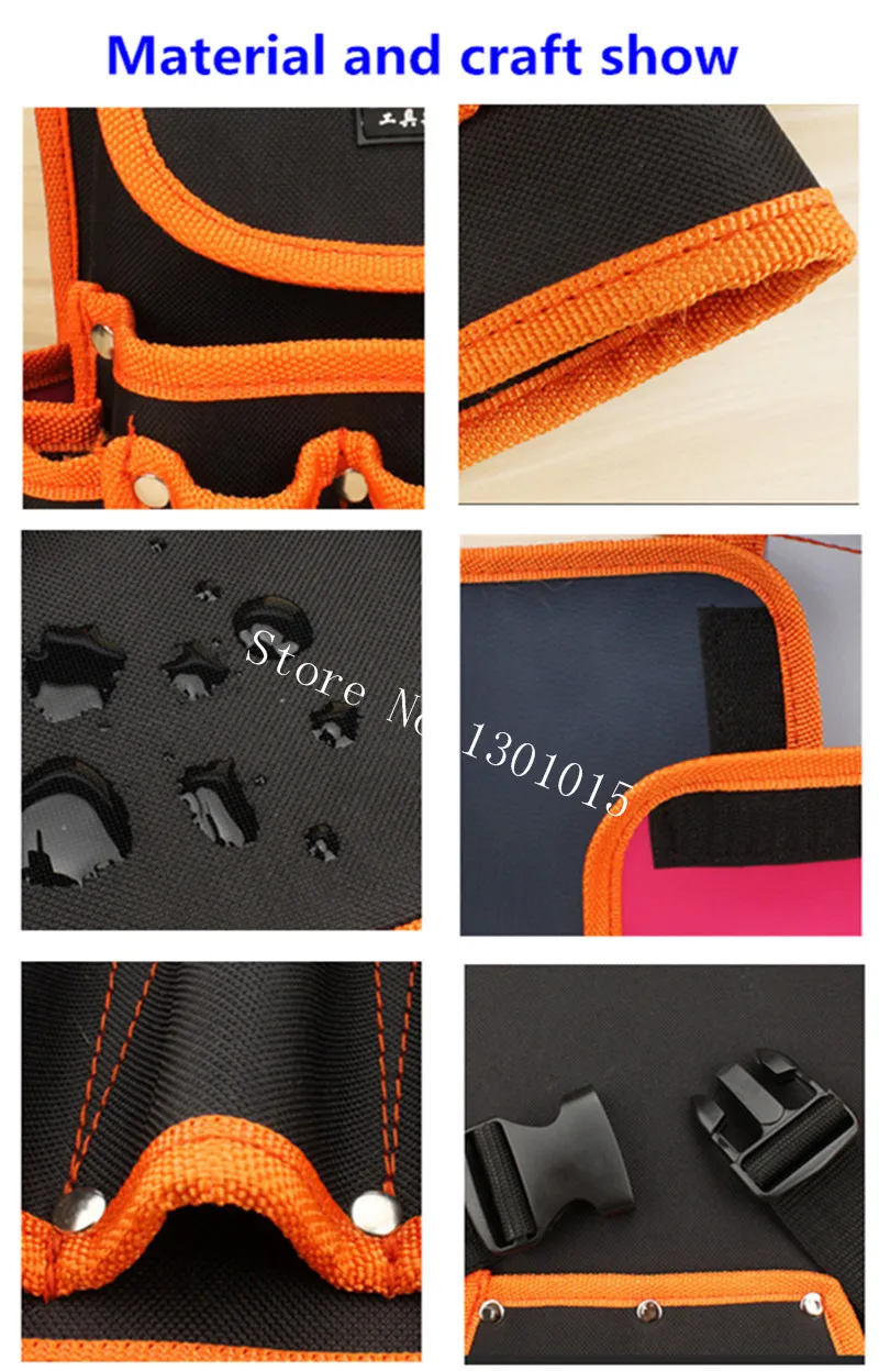 Tool Bag Screwdriver Utility Kit Holder Top Quality Nylon Fabric Tool Bag Electrician Waist Pocket Tool Belt Pouch Bag tool chest