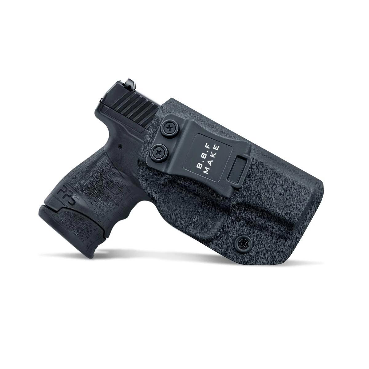 

BBF Make IWB Kydex Custom Fit: Walther PPS M2 9mm/.40 Pistol - Inside Waistband Concealed Carry - Adj. No Wear - No Jitter