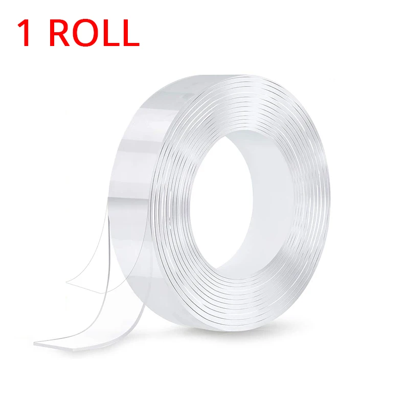 5M*3cm*1mm Transparent Double-Sided Adhesive Nano Strong sticky Tape  Removable Washable Nano Magic Tape two sided tape gekkotape - Price history  & Review, AliExpress Seller - Lincoiah Official Store