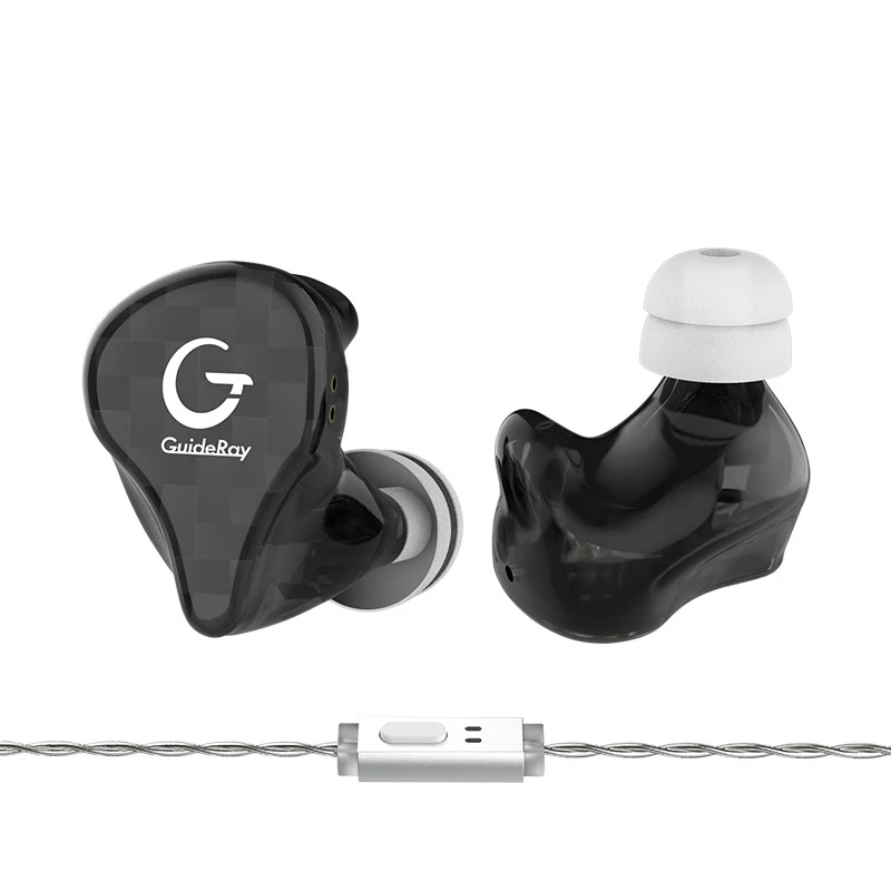 4 шт. наушники из смолы гибридная технология BA+ DD HIFI бас наушники в ухо наушники для контроля звучания спортивные наушники с шумоподавлением