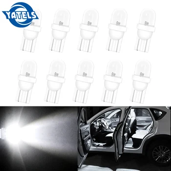 

10 PCS T10 W5W LED Bulb 168 194 501 Car Side Dashboard Wedge Light White Blue Red Green Car Model Xenon Car Light Parking Lot