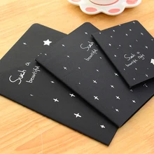 1 шт. портативный блокнот дневник черная бумага Блокнот эскиз Граффити Блокнот для рисования живопись школьные канцелярские принадлежности