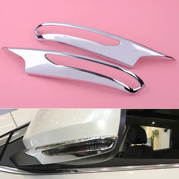 

1Pair 24x4.2 cm Side Door Rearview Mirror Strip Cover Decor Trim ABS Chrome Fit for Renault Kadjar 2015 2016 2017 2018 2019