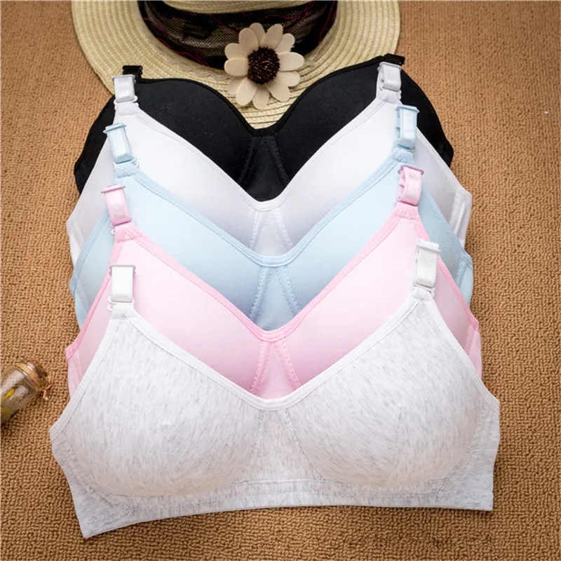 Hot Item 2020 Girls Training Bra Wireless Thin Cup Bra Fashion Comfortable Teenage Underwear aJjwdr3x