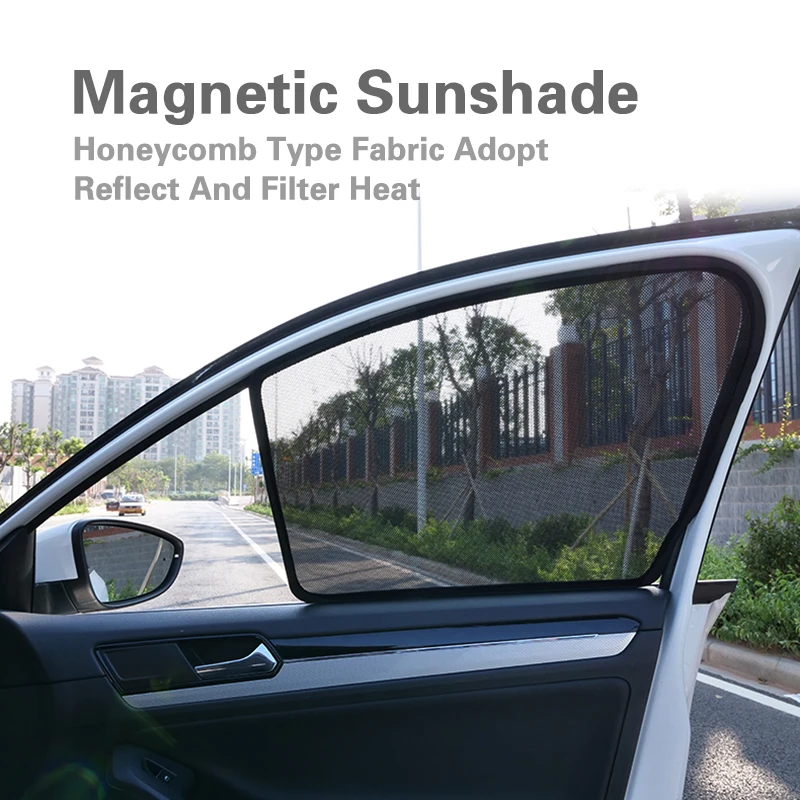 

2PCS Magnetic Car Front Side Window SunShades Cover For Volkswagen Golf6 Golf7 Golf Sportsvan 2009-2018 car curtain
