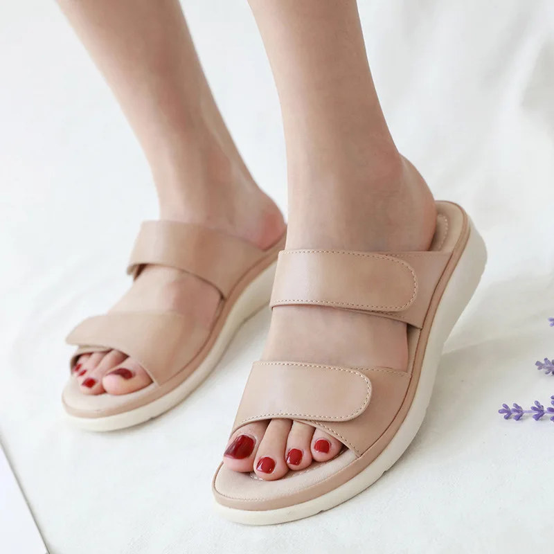 

Women Sandals Fashion Summer Home High Quality Beach Flat Slippers Non-Slip Ladies Buckle Casual Female Slides Sandals woman