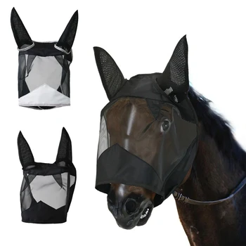

Fly Mask for Horses with Ears Breathable Fine Mesh Non Heat Comfort