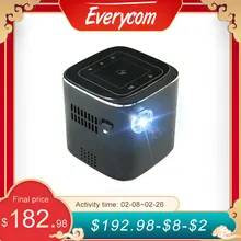 Everycome D019 Мини проектор Поддержка Full HD 1920x1080р DLP Портативный Android 7.1.2 ОС Wifi Bluetooth LED Встроенный аккумулятор Проектор для домашнего кинотеатра