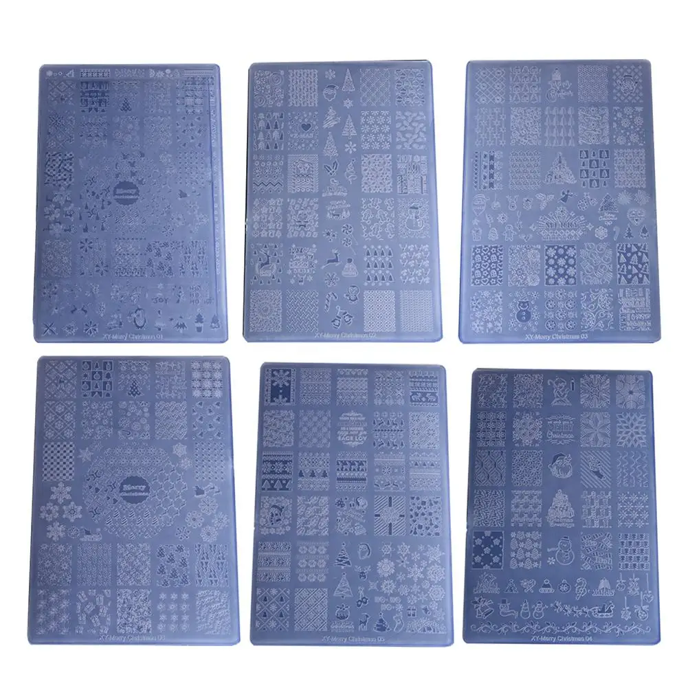 

Christmas Series Style Manicure DIY Tool Nail Art Print Stamp Stamping Plate Template Nail Art Decor nail stamping plates