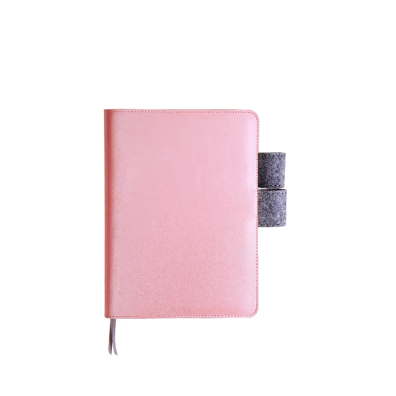 Pink Записная книжка в кожаном переплете, милый переплете, переплетенный Лист A5 A6 журнал, блокнот планировщик список дел Органайзер дневник офисные школьные принадлежности - Цвет: Pink